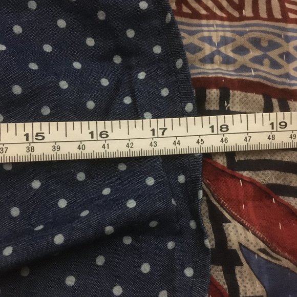 VTG Y2K dELiA*s Lace Cotton Blue & White Polka Dot Dress RARE Vintage Midi Mini - Picture 14 of 16